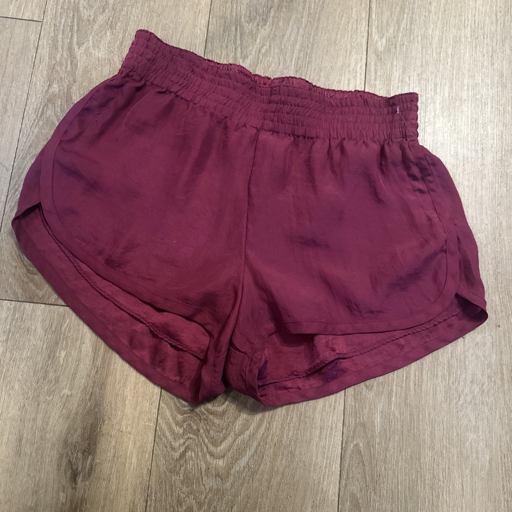 Show Me Your Mumu Womens Lined Athletic Shorts Mauve Medium Made In‎ USA